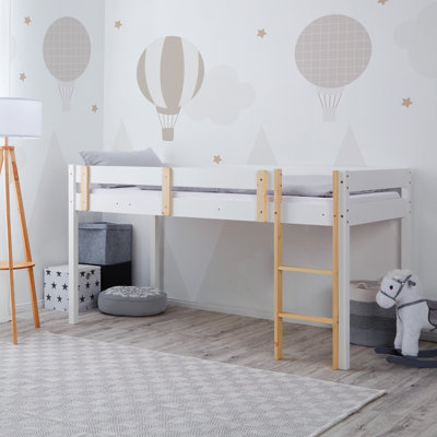 Marchmain European Single (90 x 200 cm) Solid Wood Loft Bed