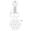 Tyne 7 - Light Polished Nickel Cluster Pendant