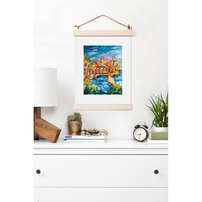 "Vernazza" par Ginette, reproduction d'art, H 10 po x l 8 po
