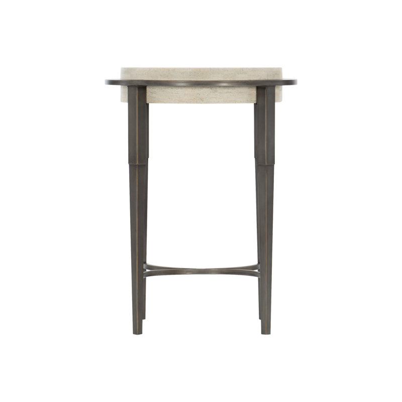 Barclay Stone End Table, 24.13'' H x 18'' W x 18'' D