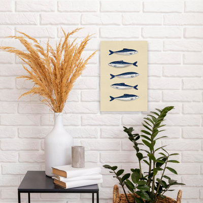 Blue Sardines Pattern - Print