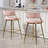 26'' Counter Height Bar Stools Corduroy Kitchen Island Counter Bar Stool With Back Only Chairs, Not Including Tables