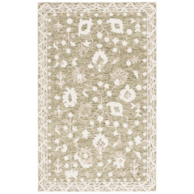 Tapis vert / ivoire Marquee 503