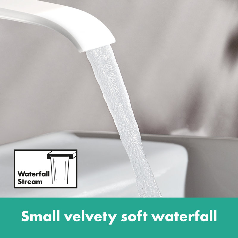 Hansgrohe Vivenis Widespread Faucet 95 with Pop-UP Drain, 1.2 GPM, White