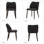 Modern Dining Wooden Chairs Side Chair with Curved Back-886306208