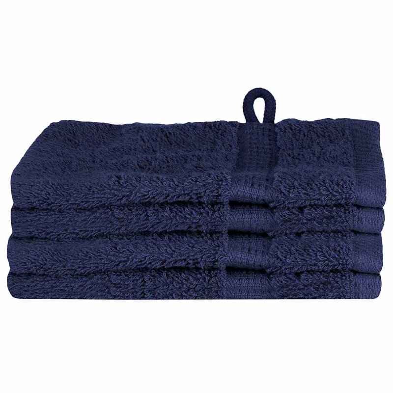 Washcloths Cotton, Navy Blue