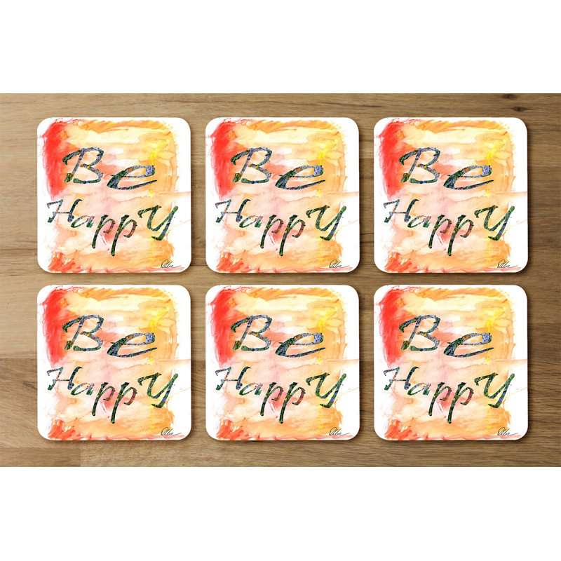 Square 6 Piece Coaster Set