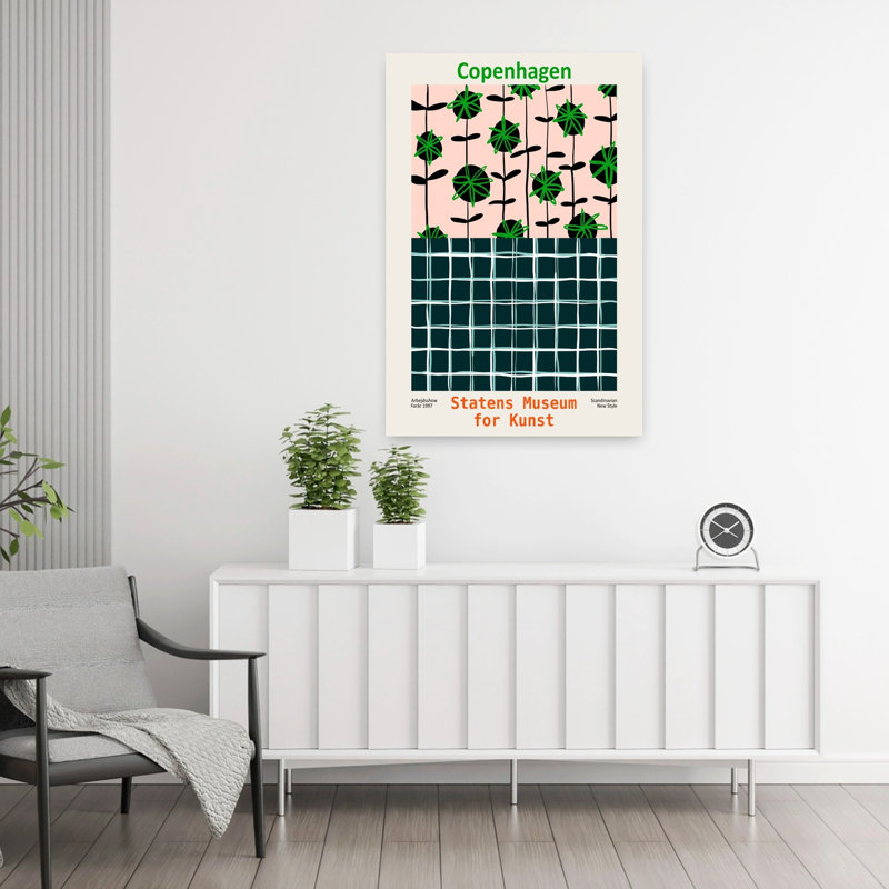 Contemporary Art Abstract Bold Classic Architecture Art by Annick - Wrapped Canvas Print, 91.44 cm H x 60.96 cm W