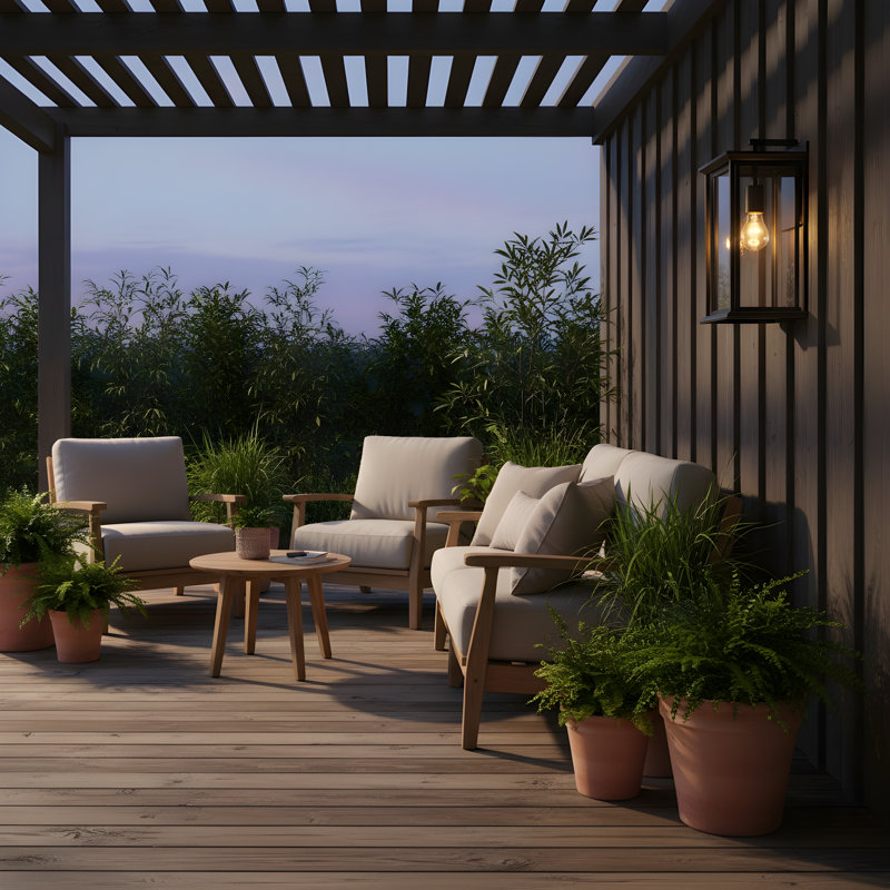 Audley Medium Lantern from Generation Lighting , Antique Bronze, Transparent