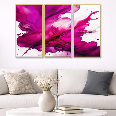 " Ancient Mystery In Viva Magenta II " 3 - Pieces