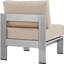Ensemble de canapé modulaire d'extérieur en aluminium 5 pièces Shore-23592942