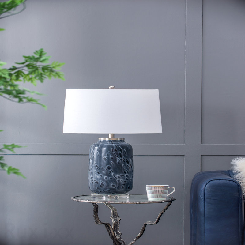 Lampe de table en verre Ellis D16,9 po x H 28 po