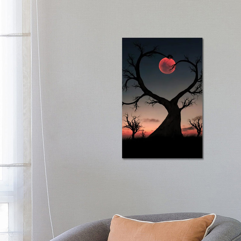 Tree And Owl by Abdullah Evindar - Wrapped Canvas Print, Wrapped Canvas, 66.04 cm H x 45.72 cm W x 1.91 cm D