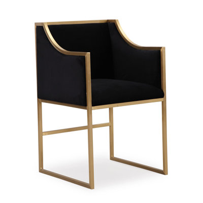 Twingo Velvet Chair With Arms