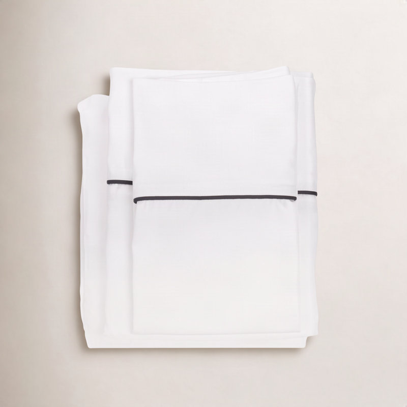 Sheena Bamboo Machine Woven Sheet Set, Midnight, Queen Sheet Set + 2 Pillowcases