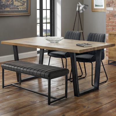 Wynnfield Faux Leather Upholstered Bench