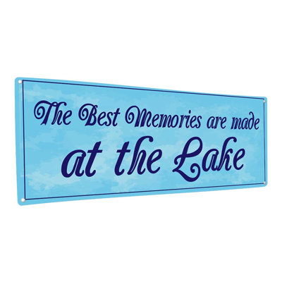 "Memories At The Lake", plaque en métal