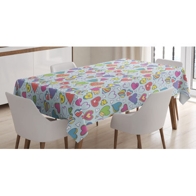 Geometric Valentine's Day Tablecloth