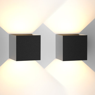 LED-Wandleuchten-Set 2-flammig Lage