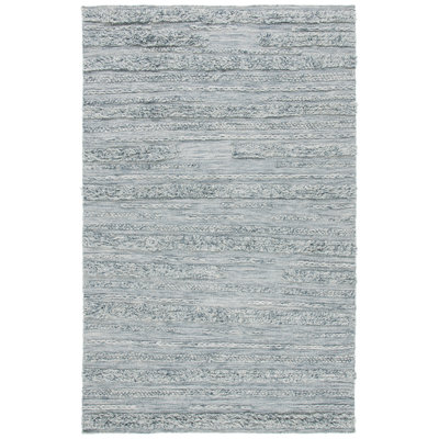 Hartzler Hand-Woven Flatweave Grey/Ivory Area Rug