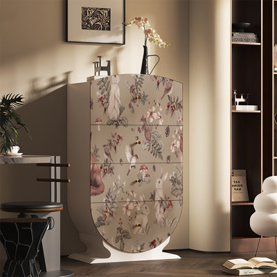 Armoire décorative à tiroirs rétro français