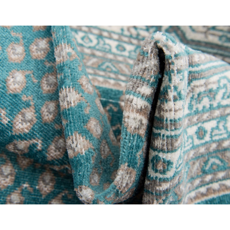 Tapis bleu turquoise Wingate, Rond 5 pi