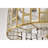 Brass Fandelier Lighted Ceiling Fan With Crystal Shade Brass Trim Remote Control