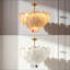 Lustre en cristal doré 8 lumières de luxe pour la décoration de salon