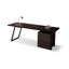 70.87" Black Rectangular Manufactured Wood + Carbon Steel with 2 drawers Desk-109690991
