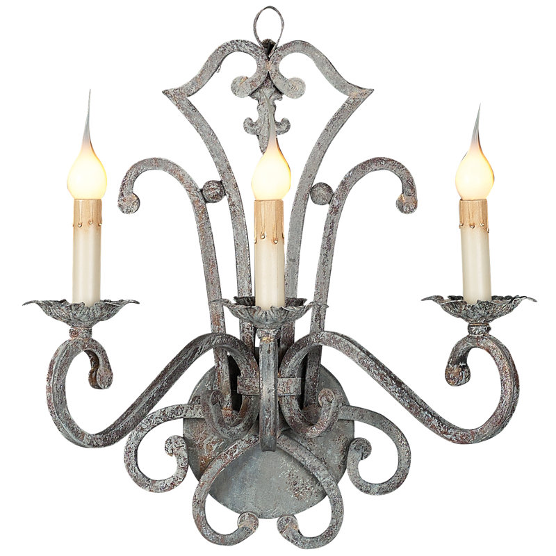 Applique murale bougie océan profond à intensité variable Italian Italian, H 18 po x l 14 po x P 12 po