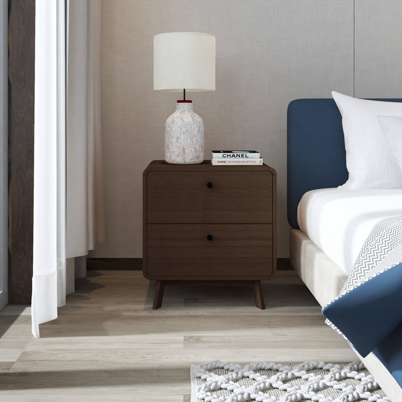 Rugeley 51cm W Manufactured Wood Bedside Table