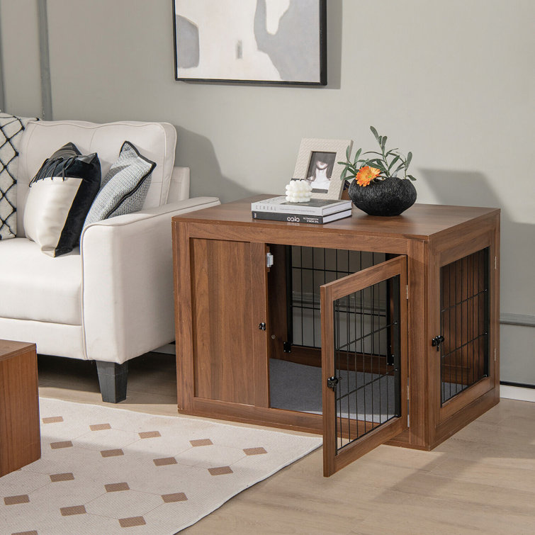 Tucker Murphy Pet™ 55 Dog Crate Tv Stand Furniture Style Coffee Bar  Cabinet End Table & Reviews