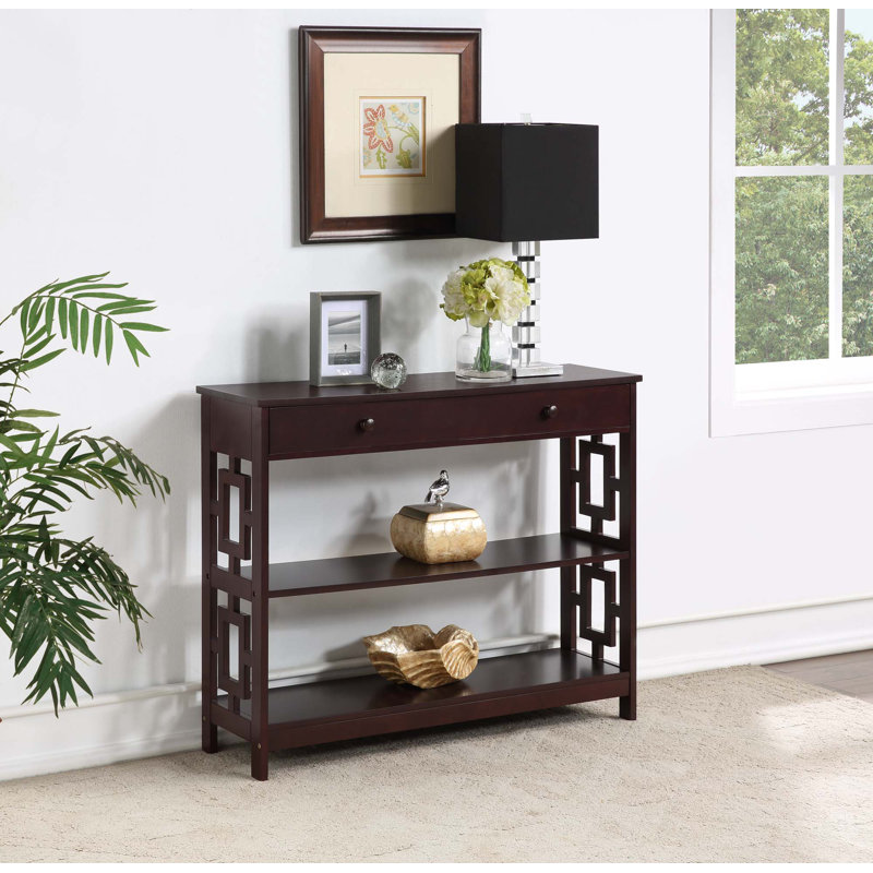 Console 39,5 po Yeprad, Espresso, Espresso, H 31,5 po x l 39,5 po x P 12 po
