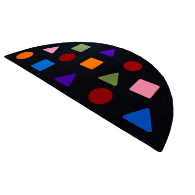 KidCarpet.com Shapes Semicircle Classroom Rug, 6'x12' Semicircular