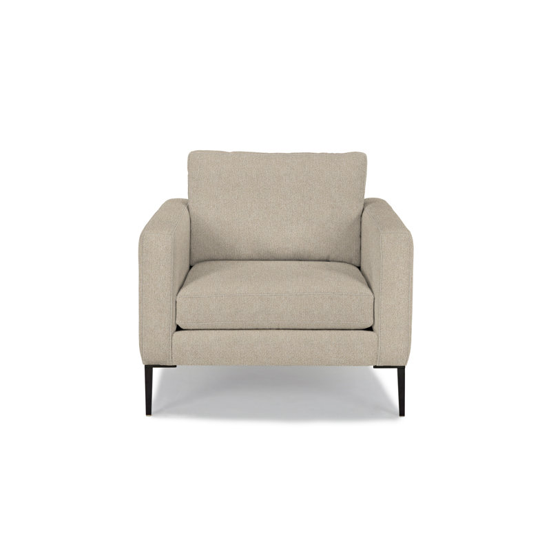 Fauteuil large de 36 po Odin, Polypropaline riz brun