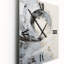 Horloge murale moderne à spirales abstraites blanches et grises-1777688209