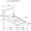 Twin Panel Bed Featuring White High Gloss, Led Lighting, Slat Detailing And Four Stable Support Blocks For Bedroom Aesthetics, 41.7 Inches Wide With Gloss Finish, Strong Members Use, 81 In Length-399813049