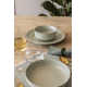 over&back Rimmed 12-Piece Semi Hand-Finished Stoneware Dinnerware Set, Service for 4