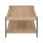 Rectangular Engineered Wood Coffee Table With Bottom, Light Brown