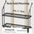 Wall Mounted Kitchen 2-Tier 30-Inch Pan Pot Rack With 8 Secure Lid Holders and 12 Sturdy Hooks