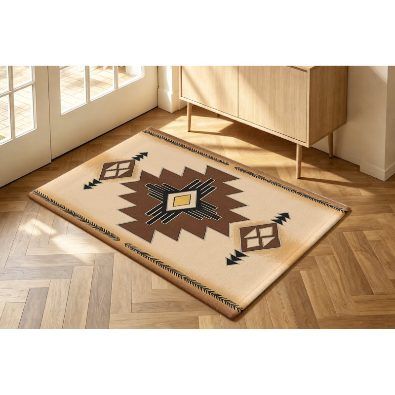 Tapis Boho Aztec, Rectangle 3 pi 11 po x 2 pi 7 po (120 x 80 cm)