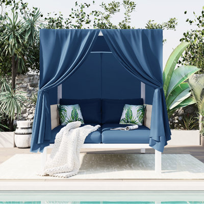 Repose-soleil d'extérieur confortable - Toast Blue