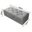 Alax 102 cm W Velvet and Foam Padding Rectangle Geometric Ottoman with Storage-1255001605