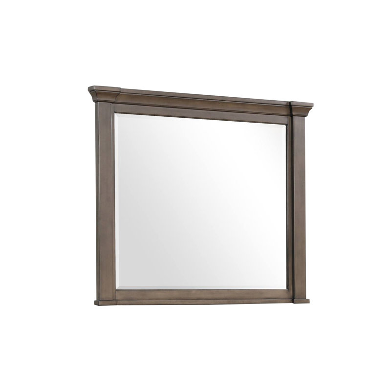 Miroir transitionnel l 46,4 po, noyer foncé