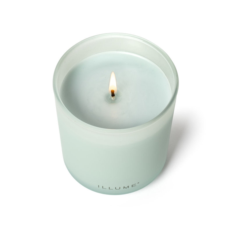 Fresh Sea Salt Scented Soy Candle in Frosted Glass