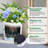 Tall Round Planter Set of 2, 19.5‘’ H x 19.9" Dia Large Planters for Indoor Plants with Built-in Drainage and a Water Level Monitor and Wheels for Patio, Porch, Living Room, or Home Office, White-223680246