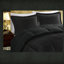Ensemble de literie pour très grand lit très confortable 4 pièces, en polyester moelleux à Sherpa, noir
