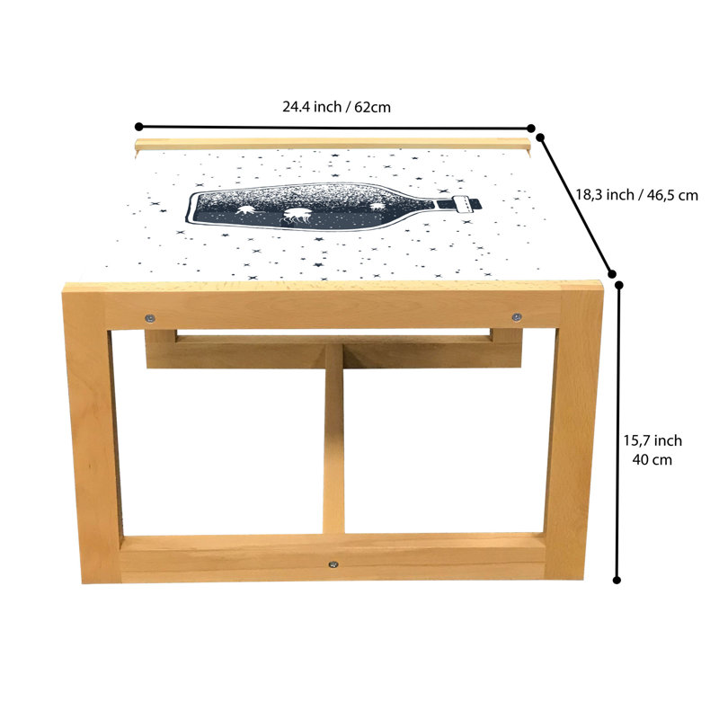 Jakerah 4 Legs Coffee Table, 62cm H x 46cm W x 40cm D