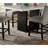 Genuine Marble Table Top 1Pc Counter Height Dining Table Sturdy Design Solidwood Base Dining Room High Table-799725231