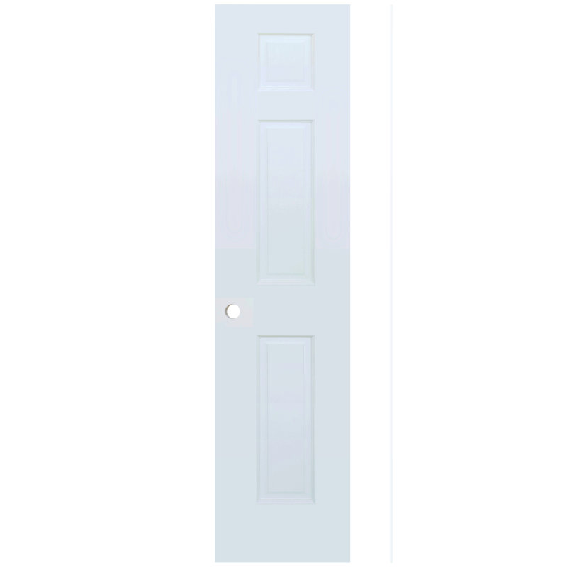 Dalle blanche à 6 panneaux avec trou de perçage, 18 po x 80 po